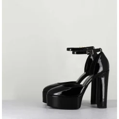 Sandales Esprit Babies En Cuir Vernis Noir - Rosa Vernice Nero
