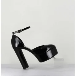 Sandales Esprit Babies En Cuir Vernis Noir - Rosa Vernice Nero