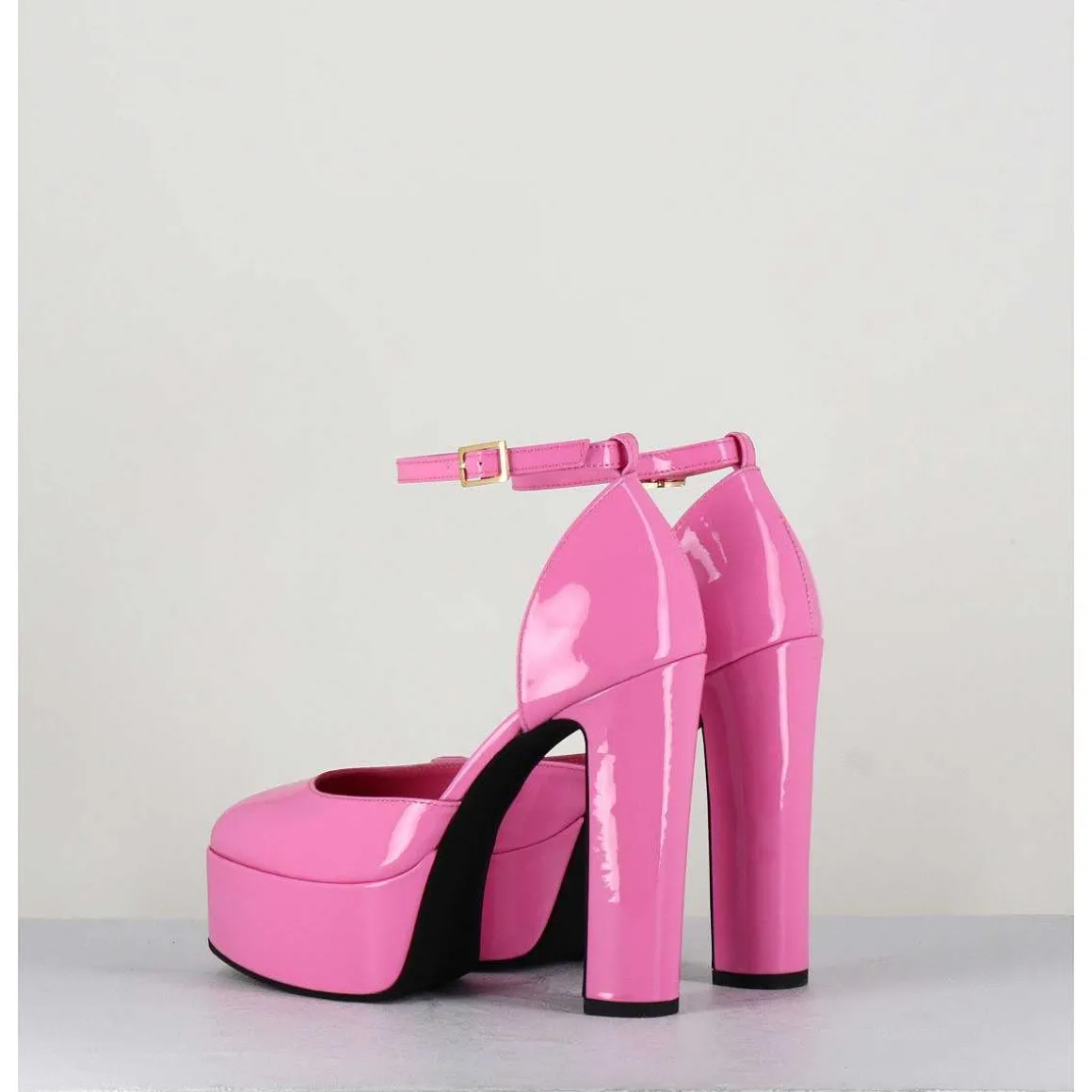 Sandales Esprit Babies En Cuir Vernis Rose - Rosa Vernice Pink