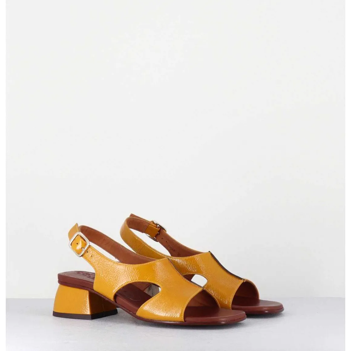 Sandales Petit Talon Naplak Jaune - Qui-Quiana44 Ferrari Sun