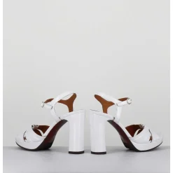 Sandales Talon Haut Naplak Blanc - Chiva Ferrari Blanco