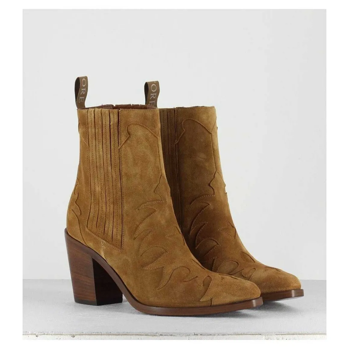 Santiag En Daim Camel Sartore - Sr3265