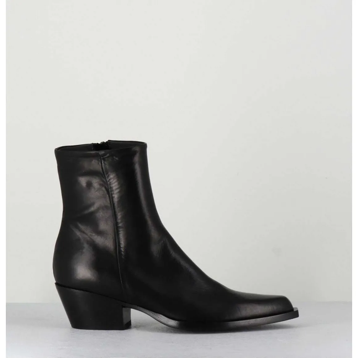 Santiags En Cuir Noir - Seber1 Fular Nero