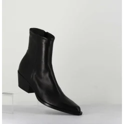 Santiags En Cuir Noir - Seber1 Fular Nero