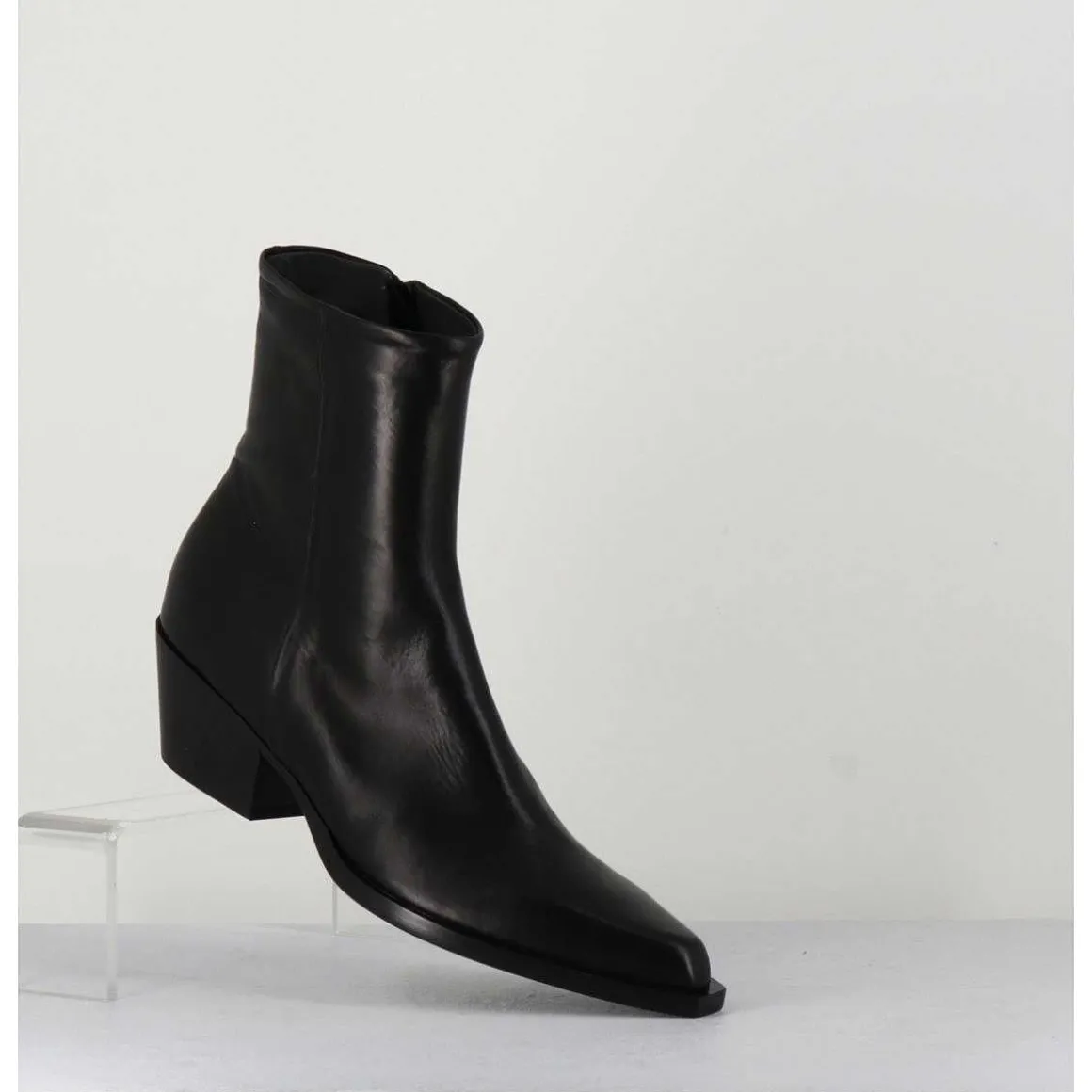 Santiags En Cuir Noir - Seber1 Fular Nero