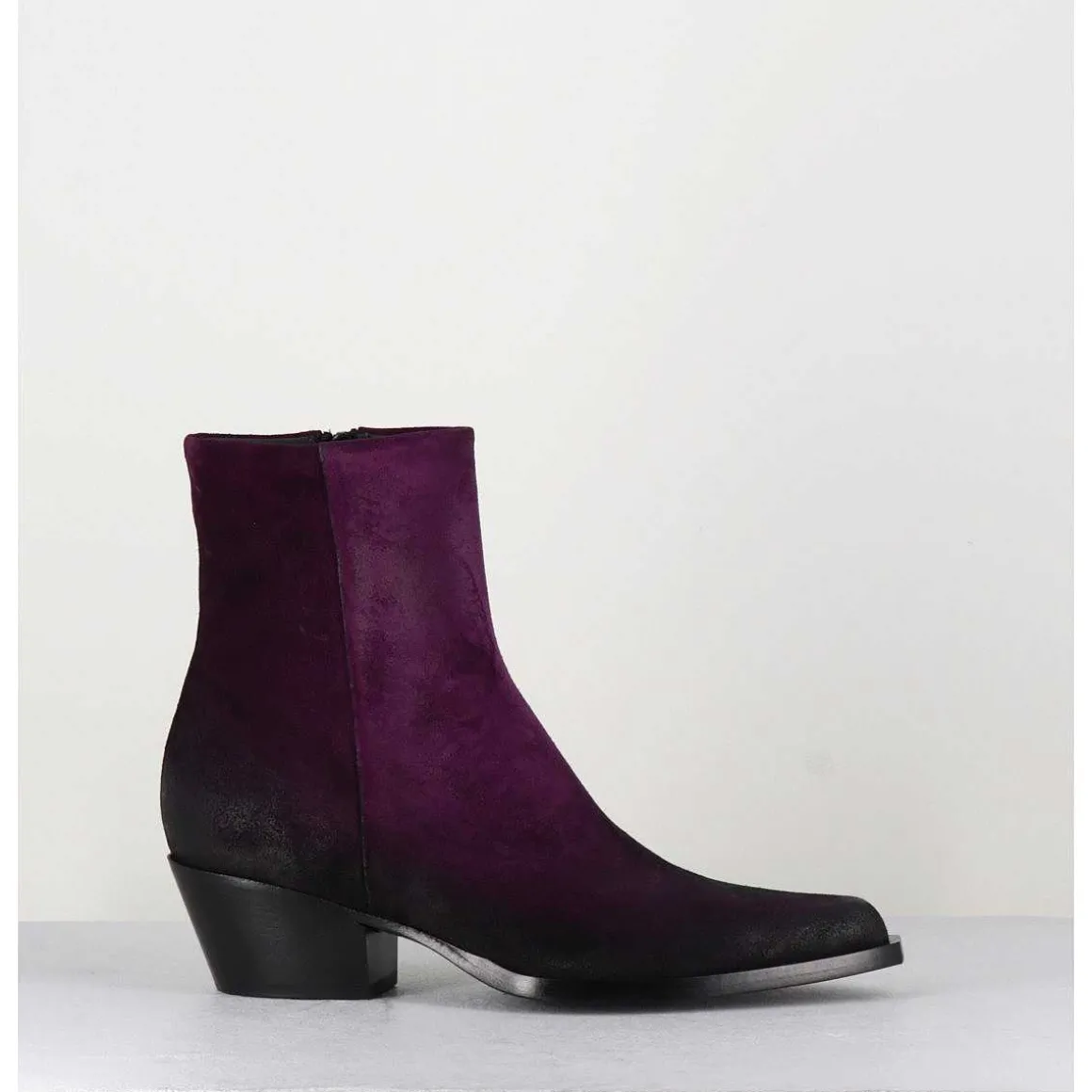 Santiags En Daim Violet - Seber Chelin Viola