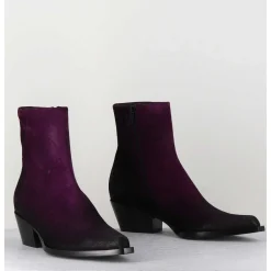 Santiags En Daim Violet - Seber Chelin Viola