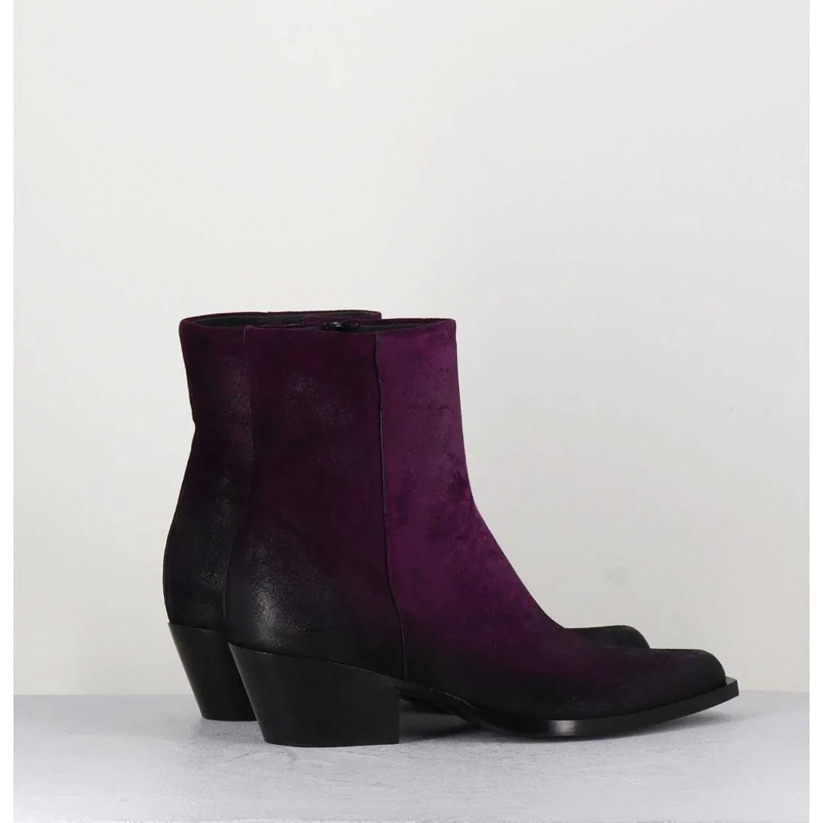 Santiags En Daim Violet - Seber Chelin Viola
