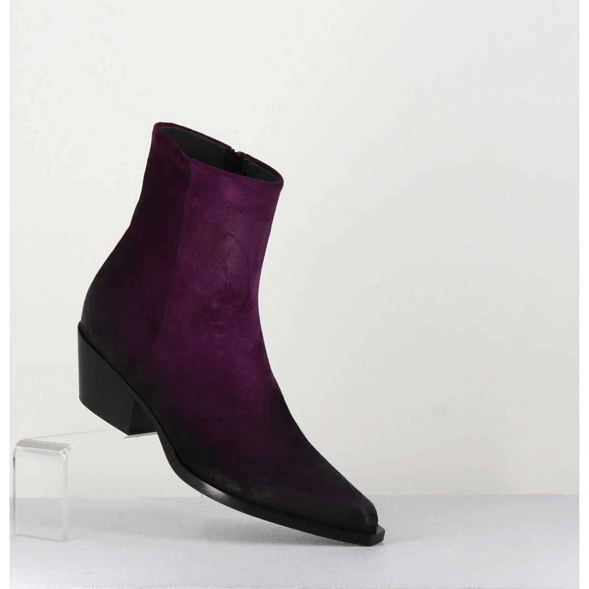 Santiags En Daim Violet - Seber Chelin Viola