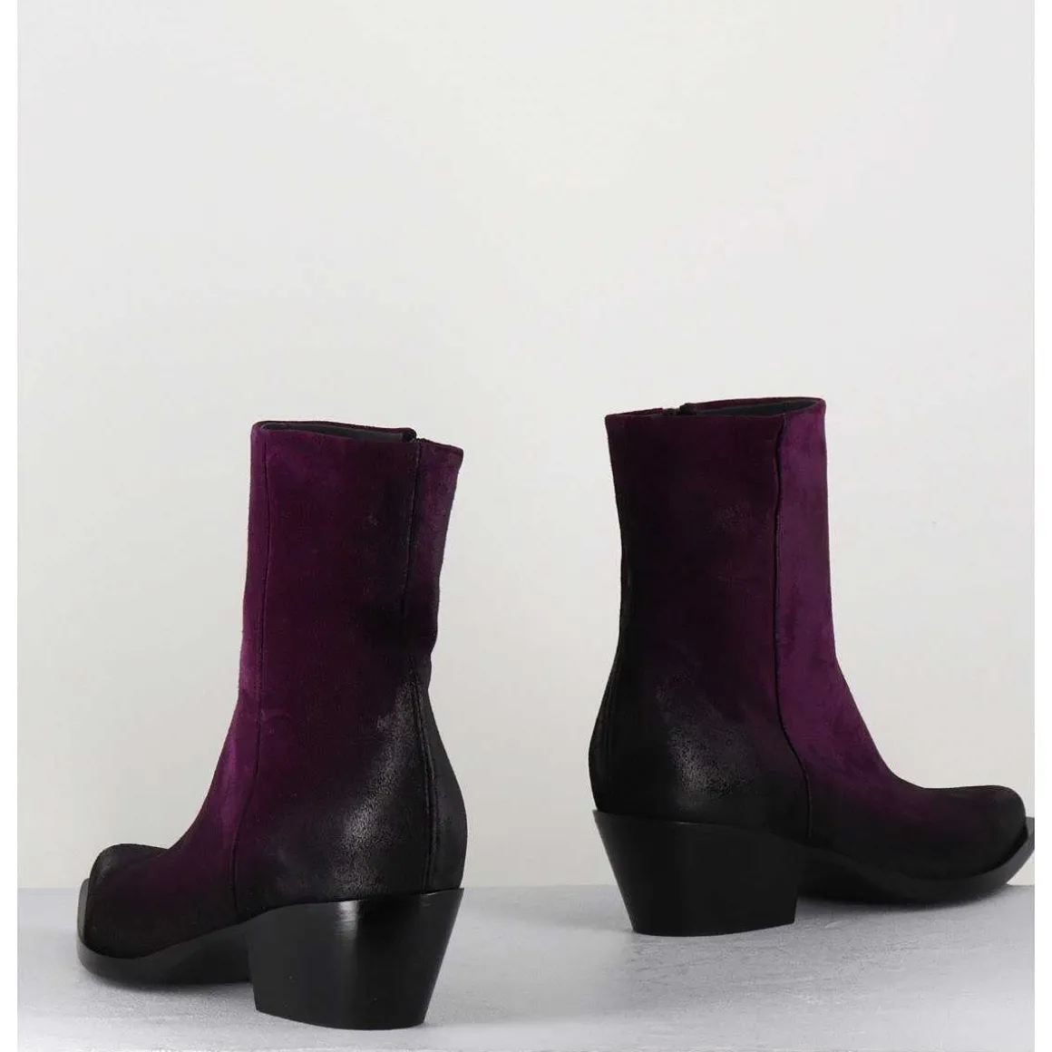 Santiags En Daim Violet - Seber Chelin Viola