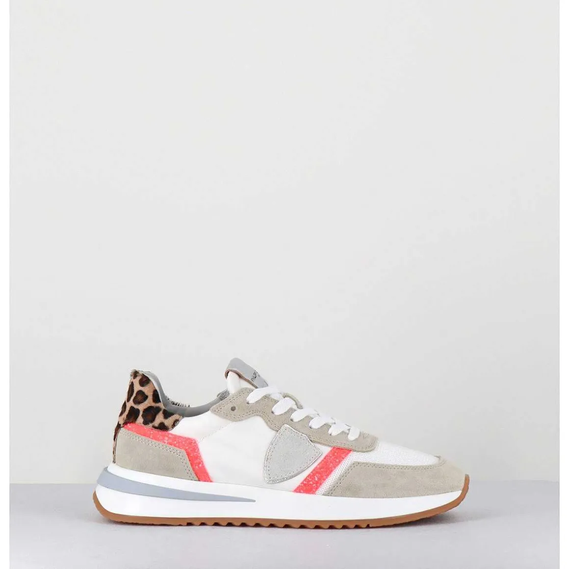 Sneakers Blanc & Leopard - Tropez 2.1 Glitter Pop