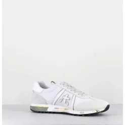 Sneakers Cuir & Toile Blanc - Lucyd 5618
