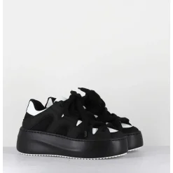 Sneakers En Cuir Noir & Blanc Y2K - 1D7366D Nabuck Black