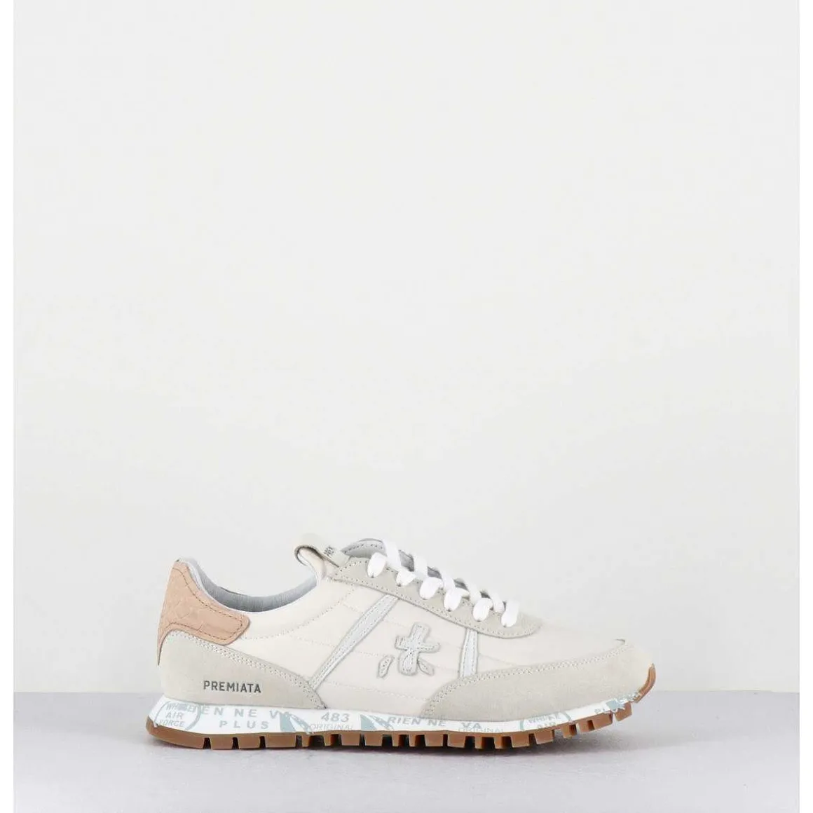 Sneakers Legeres Toile Beige Semelle Crantee - Seand 6252