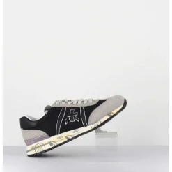 Sneakers Legeres Toile Noire & Daim Gris - Lucyd 5954 Black
