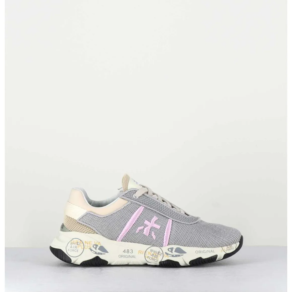 Sneakers Mesh Gris & Lilas - Buff 6094