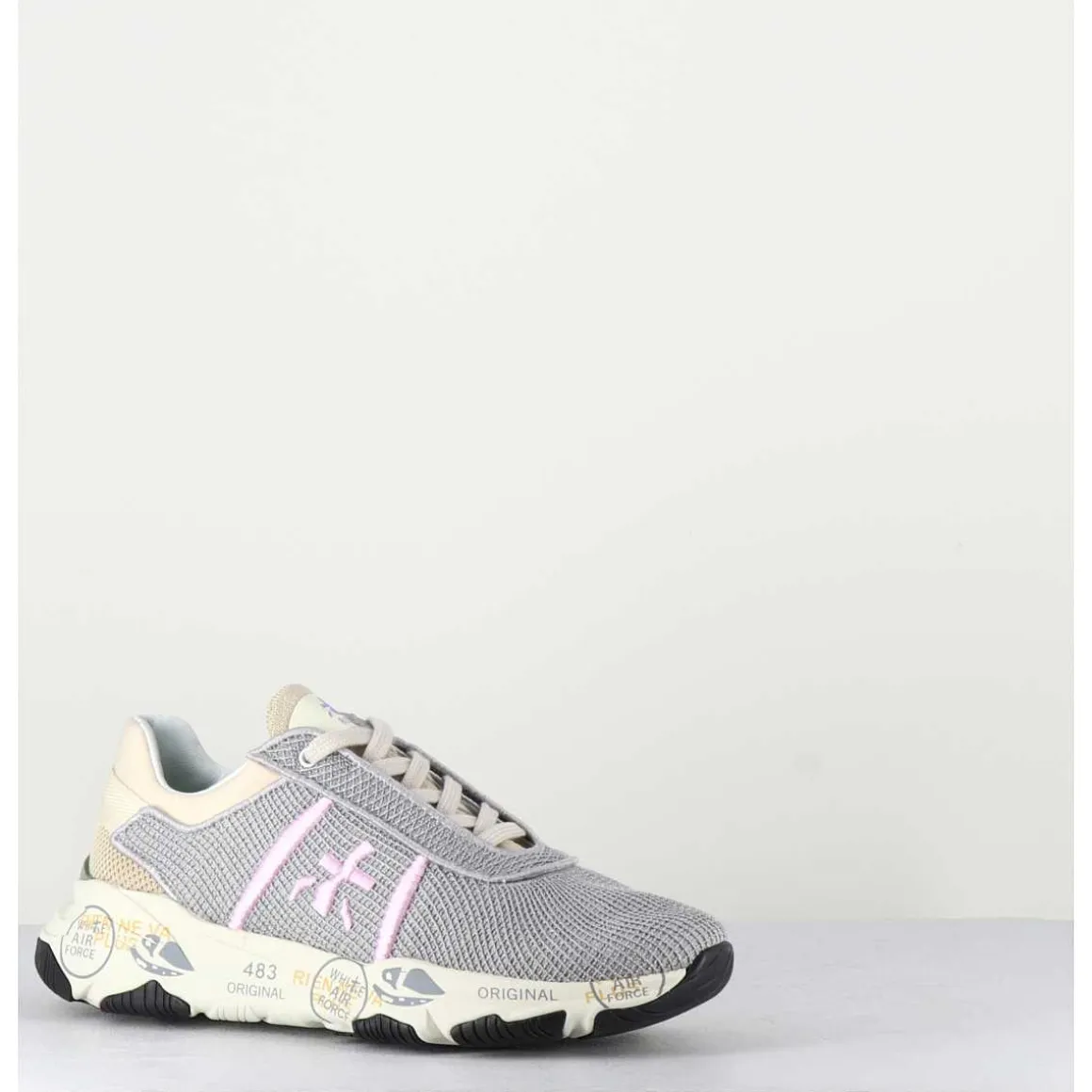 Sneakers Mesh Gris & Lilas - Buff 6094