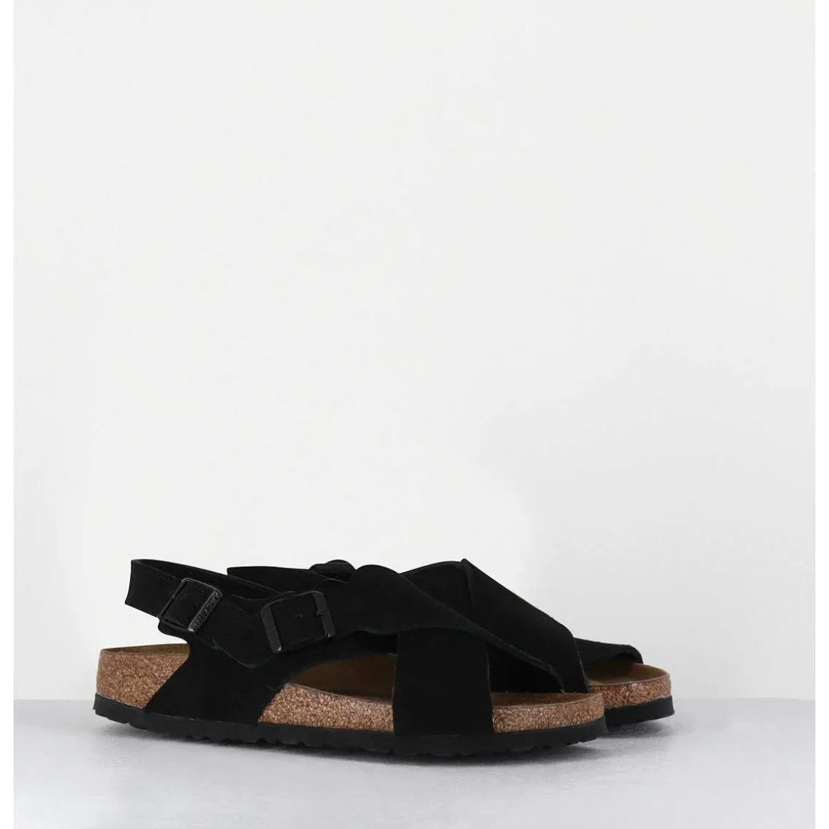 Tulum Vl Black Suede Noir Bride Arriere