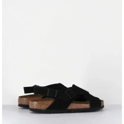 Tulum Vl Black Suede Noir Bride Arriere