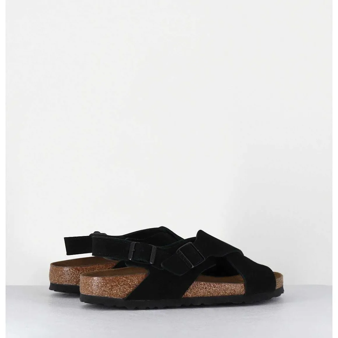 Tulum Vl Black Suede Noir Bride Arriere